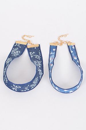 Two Daily Denim Choker Necklace